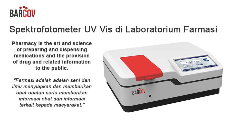 Spektrofotometer di laboratorium farmasi