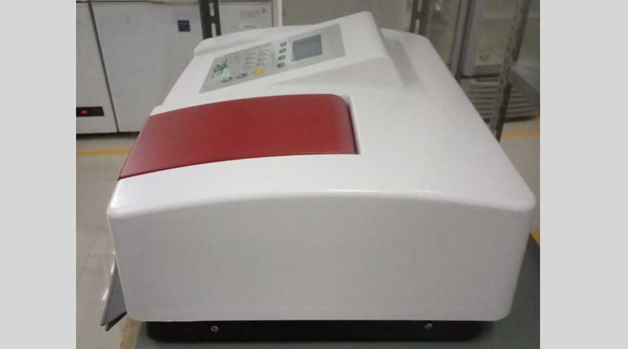 Gambar spektrofotometer single beam dari tampak kiri