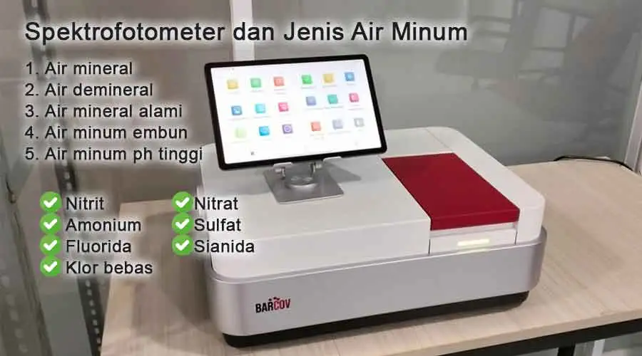 Spektrofotometer dan jenis air minum dalam kemasan