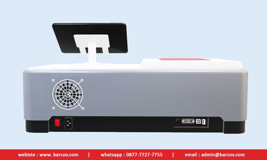 Gambar Spektrofotometer UV Vis Barcov BRQ-UV11ABC dan BRQ-UV21ABC Tampak Belakang Gambar Spektrofotometer UV Vis Barcov BRQ-UV11ABC dan BRQ-UV21ABC Tampak Belakang