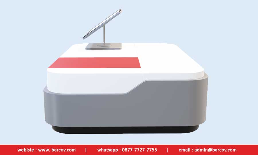 Gambar Spektrofotometer UV Vis Barcov BRQ-UV20CD dan BRQ-UV20CX Tampak Samping Kiri Gambar Spektrofotometer UV Vis Barcov BRQ-UV20CD dan BRQ-UV20CX Tampak Samping Kiri