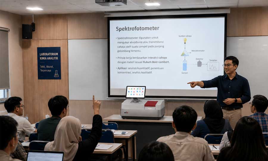 Prinsip Kerja Spektrofotometer Berdasarkan Bagian-Bagiannya. Penjelasan Dosen kepada Mahasiswa dengan Bahasa yang lebih mudah dimengerti. Prinsip Kerja Spektrofotometer Berdasarkan Bagian-Bagiannya. Penjelasan Dosen kepada Mahasiswa dengan Bahasa yang lebih mudah dimengerti.